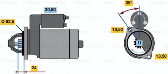 BOSCH 0 986 016 200 - Стартер autozip.com.ua