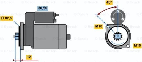 BOSCH 0 986 016 271 - Стартер autozip.com.ua