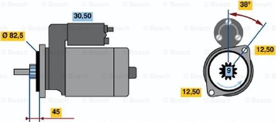 BOSCH 0 986 010 940 - Стартер autozip.com.ua