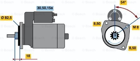 BOSCH 0 986 010 410 - Стартер autozip.com.ua