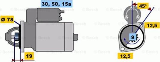 BOSCH 0 986 010 120 - Стартер autozip.com.ua