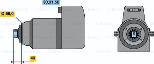 BOSCH 0 986 011 440 - Стартер autozip.com.ua