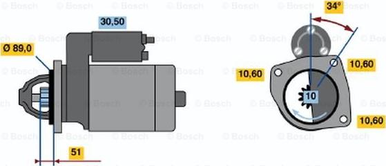 BOSCH 0 986 011 380 - Стартер autozip.com.ua