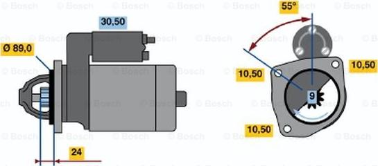 BOSCH 0 986 011 790 - Стартер autozip.com.ua