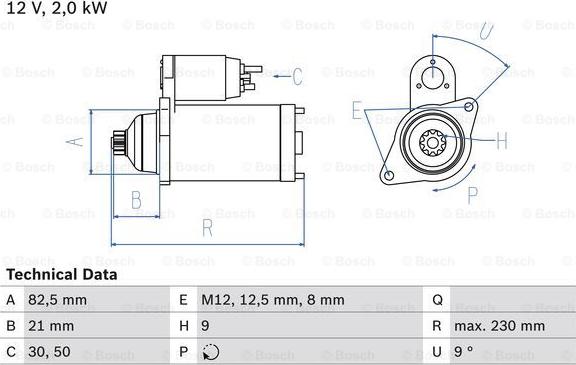 BOSCH 0 986 018 940 - Стартер autozip.com.ua