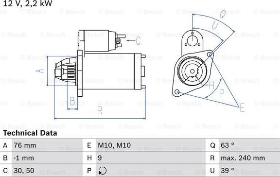 BOSCH 0 986 018 910 - Стартер autozip.com.ua