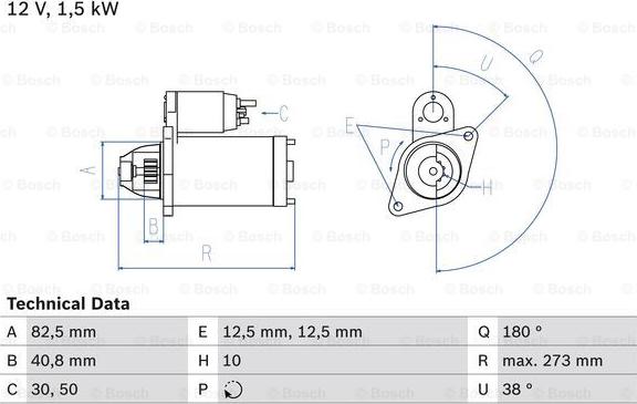 BOSCH 0 986 018 080 - Стартер autozip.com.ua