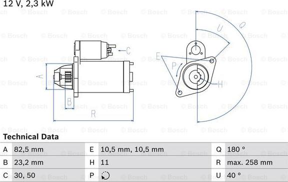 BOSCH 0 986 018 290 - Стартер autozip.com.ua