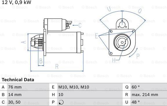 BOSCH 0 986 018 230 - Стартер autozip.com.ua