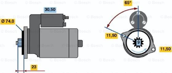 BOSCH 0 986 013 981 - Стартер autozip.com.ua