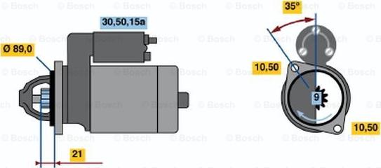 BOSCH 0 986 013 160 - Стартер autozip.com.ua