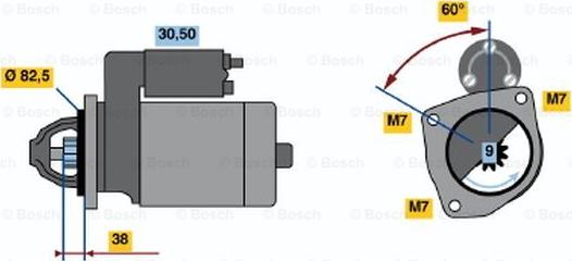 BOSCH 0 986 013 791 - Стартер autozip.com.ua