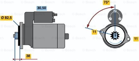 BOSCH 0 986 012 901 - Стартер autozip.com.ua