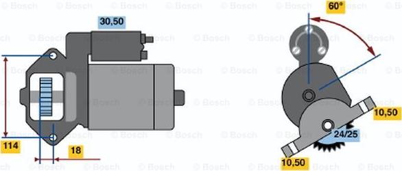 BOSCH 0 986 012 921 - Стартер autozip.com.ua