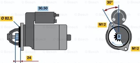 BOSCH 0 986 012 690 - Стартер autozip.com.ua