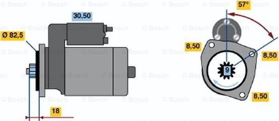 BOSCH 0 986 012 650 - Стартер autozip.com.ua