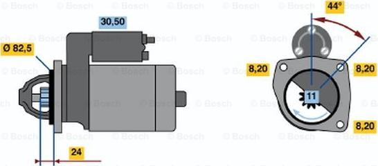 BOSCH 0 986 017 950 - Стартер autozip.com.ua