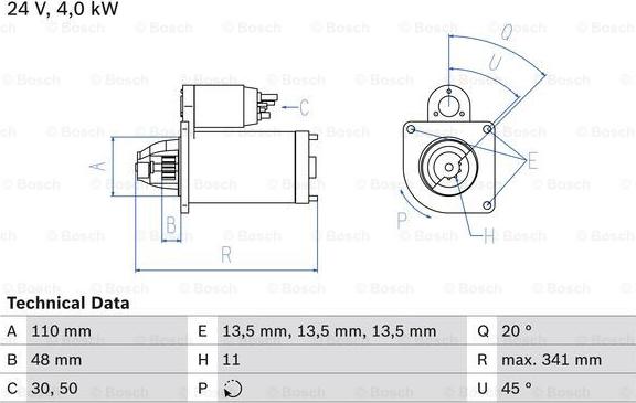 BOSCH 0 986 017 980 - Стартер autozip.com.ua