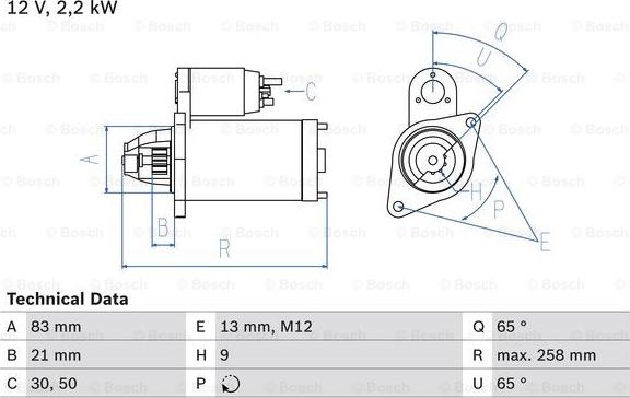 BOSCH 0 986 017 480 - Стартер autozip.com.ua