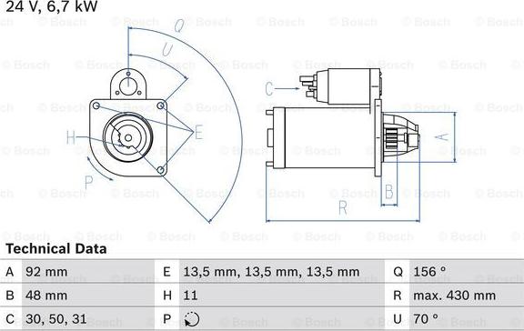 BOSCH 0 986 017 810 - Стартер autozip.com.ua