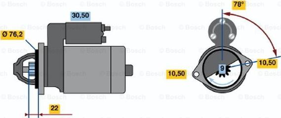 BOSCH 0 986 017 330 - Стартер autozip.com.ua