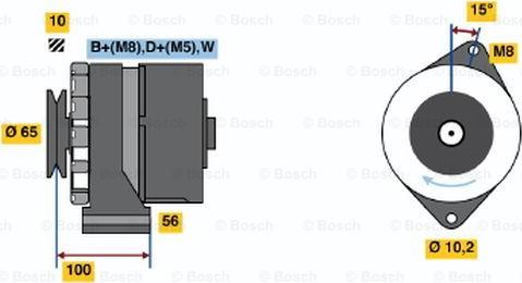 BOSCH 0 986 034 530 - Генератор autozip.com.ua