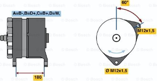 BOSCH 0 986 034 600 - Генератор autozip.com.ua