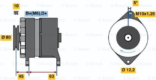 BOSCH 0 986 034 390 - Генератор autozip.com.ua