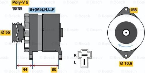 BOSCH 0 986 034 291 - Генератор autozip.com.ua