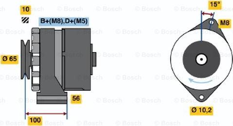 BOSCH 0 986 034 250 - Генератор autozip.com.ua