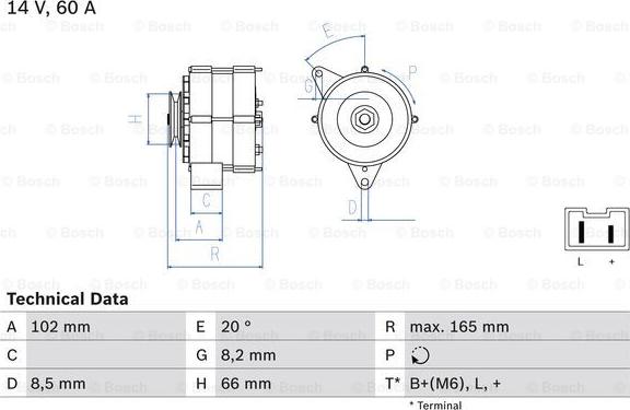 BOSCH 0 986 034 740 - Генератор autozip.com.ua