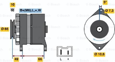 BOSCH 0 986 034 780 - Генератор autozip.com.ua