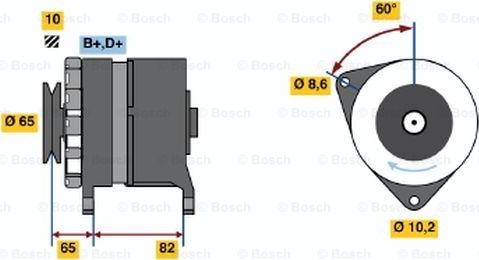 BOSCH 0 986 035 670 - Генератор autozip.com.ua