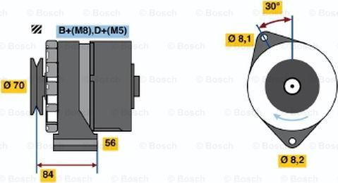 BOSCH 0 986 035 841 - Генератор autozip.com.ua