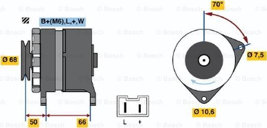 BOSCH 0 986 036 901 - Генератор autozip.com.ua