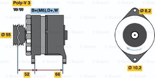 BOSCH 0 986 036 860 - Генератор autozip.com.ua