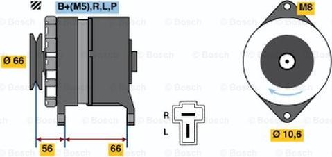 BOSCH 0 986 036 341 - Генератор autozip.com.ua