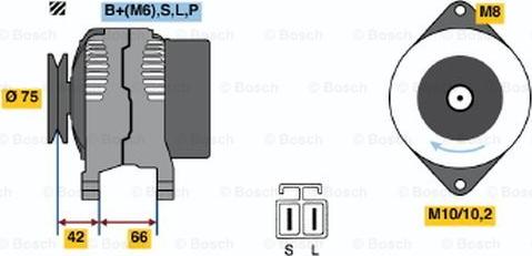 BOSCH 0 986 036 331 - Генератор autozip.com.ua