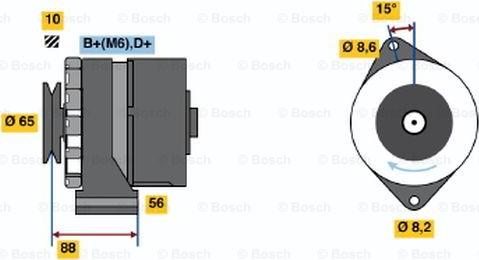 BOSCH 0 986 030 900 - Генератор autozip.com.ua