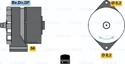 BOSCH 0 986 030 450 - Генератор autozip.com.ua