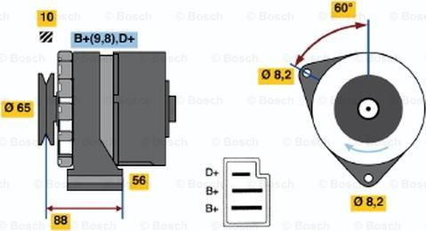 BOSCH 0 986 030 580 - Генератор autozip.com.ua