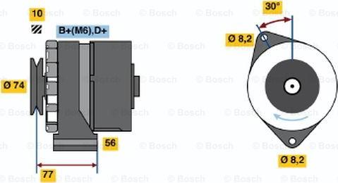 BOSCH 0 986 030 690 - Генератор autozip.com.ua