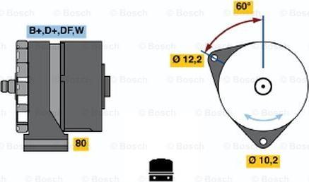 BOSCH 0 986 030 320 - Генератор autozip.com.ua