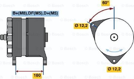 BOSCH 0 986 031 570 - Генератор autozip.com.ua