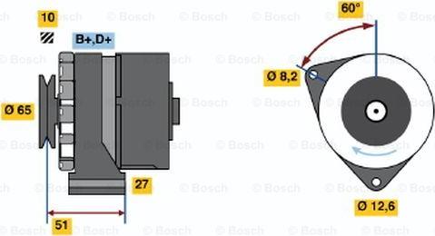 BOSCH 0 986 031 090 - Генератор autozip.com.ua