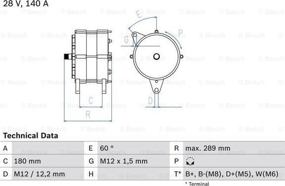 BOSCH 0 986 038 290 - Генератор autozip.com.ua