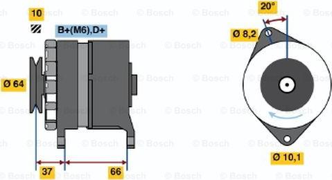 BOSCH 0 986 033 970 - Генератор autozip.com.ua