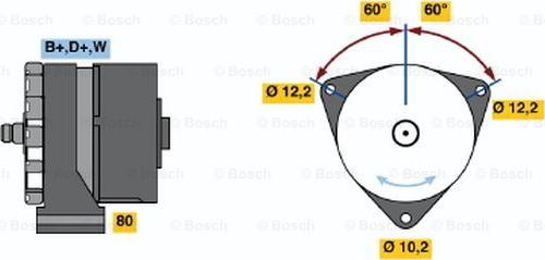 BOSCH 0 986 033 570 - Генератор autozip.com.ua