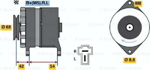 BOSCH 0 986 032 611 - Генератор autozip.com.ua