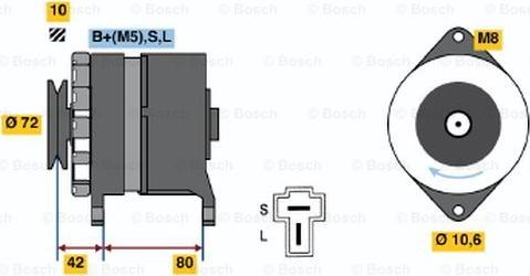 BOSCH 0 986 032 681 - Генератор autozip.com.ua